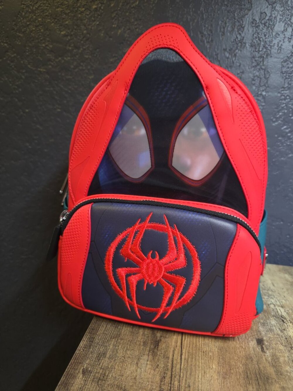 Loungefly Marvel Spiderverse Miles Morales Hoody Cosplay Mini Backpack NEW